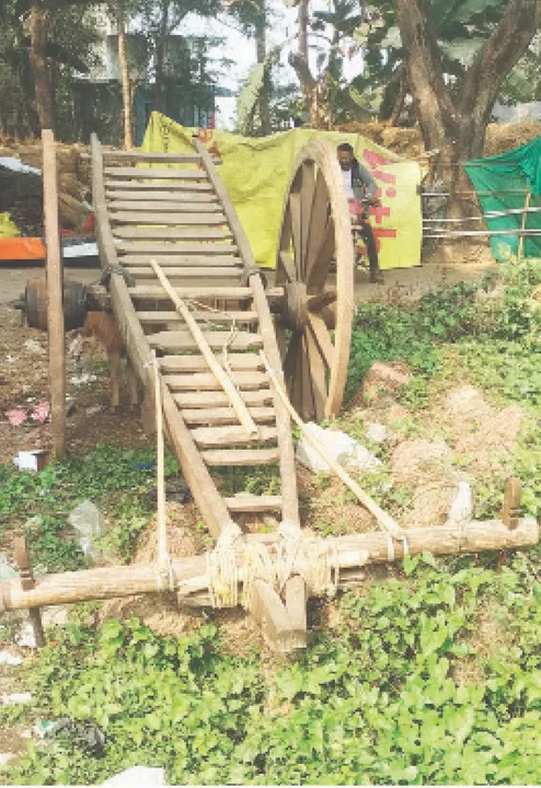  The harvester: ହାର୍ଭେଷ୍ଟର ହଜେଇଦେଲା ହଳ, ବଳଦ