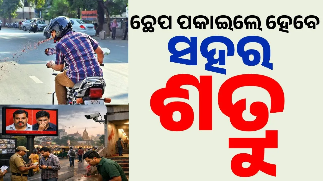  Spitting in Public Photograph: (sambad.in) 