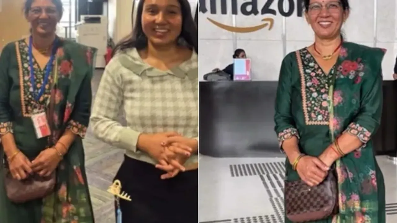  daughter-gives-mother-her-amazon-office-tour Photograph: (socialmedia) 