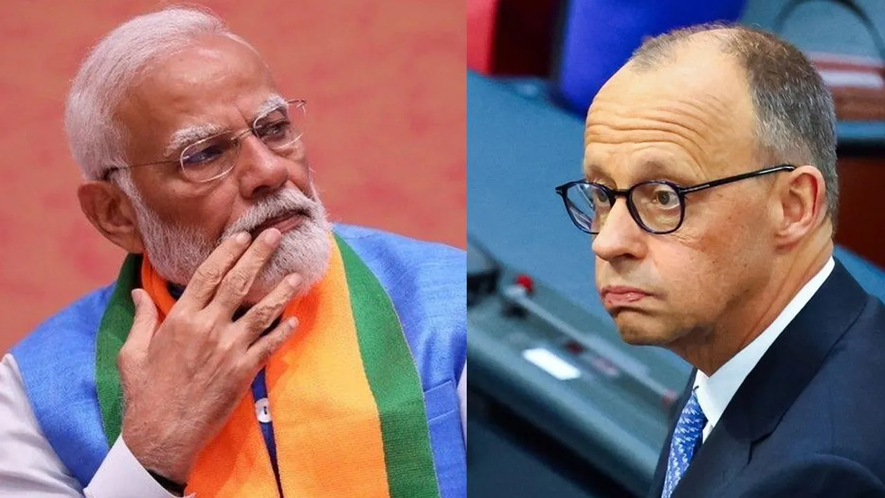  Narendra Modi and German Chancellor Merz Photograph: (File) 