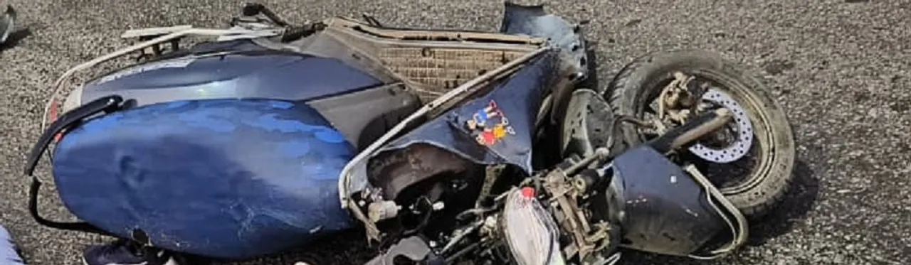  accident at khordha 2 death Photograph: (sambad.in) 