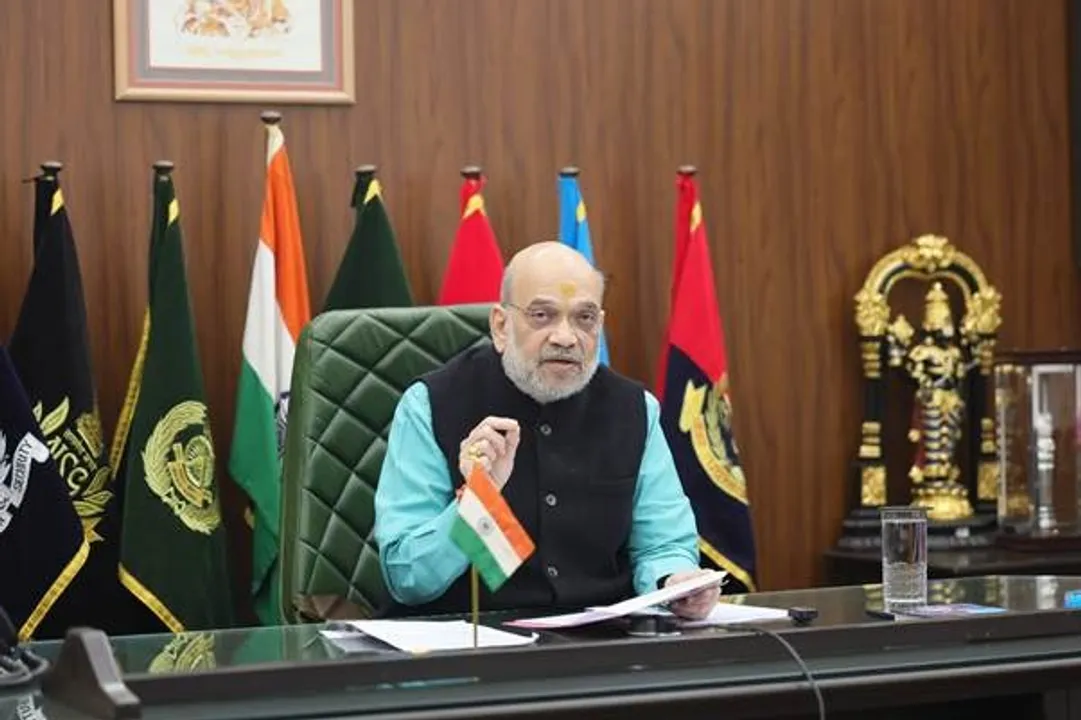  Union Home Minister Amit Shah Photograph: (sambad.in) 