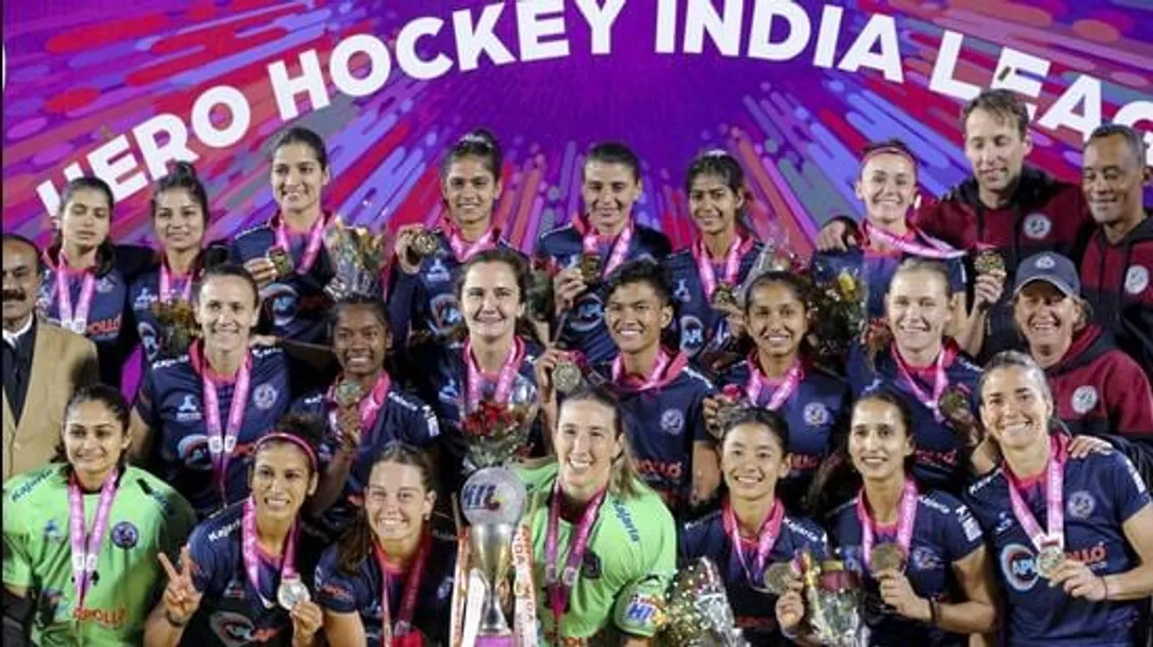  SG Pipers won the Women's Hockey India League final Photograph: (sambad.in) 