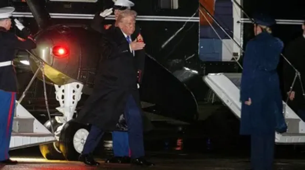  social media post by Donald Trump Photograph: (sambad.in) 