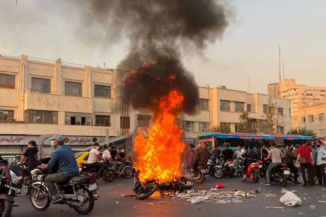  Iran violence Photograph: (Photo: social media) 