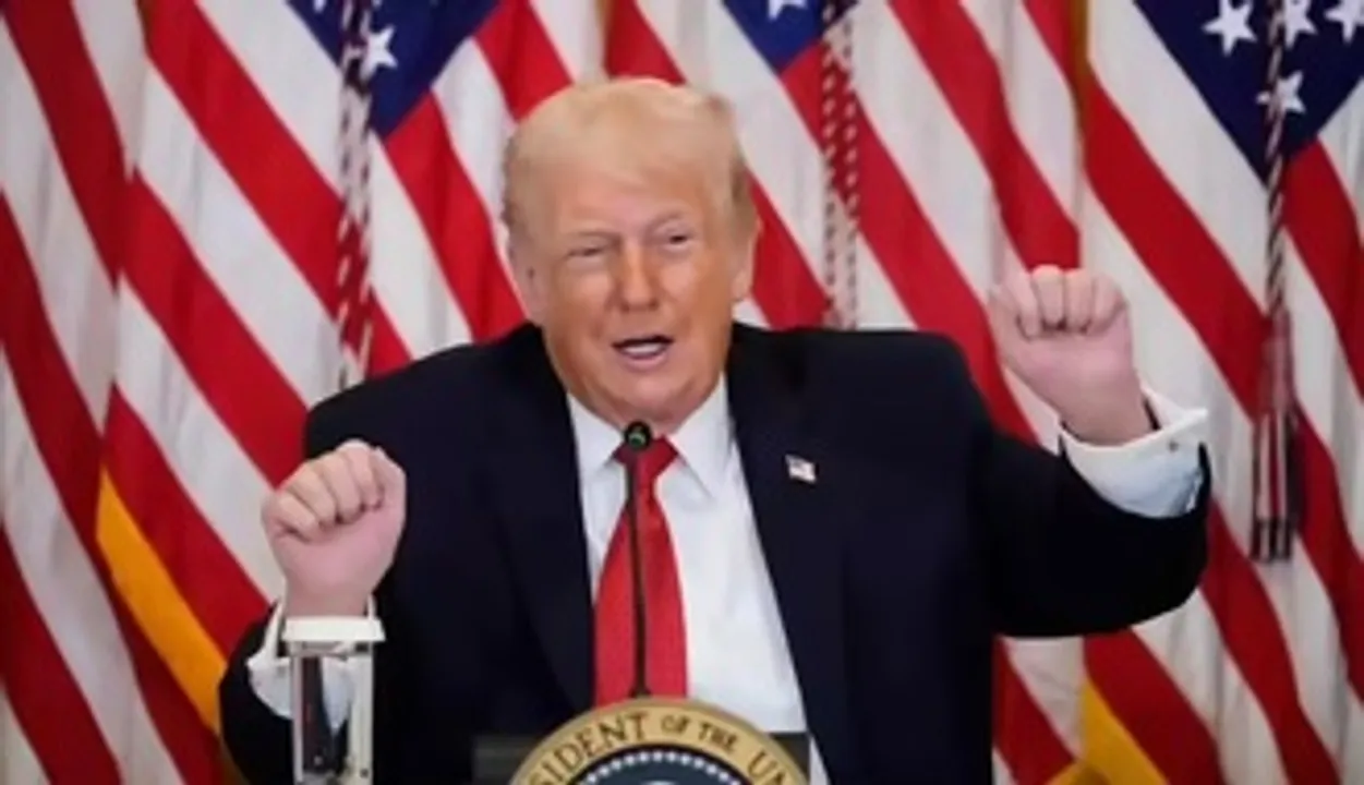  Trump takes credit for preventing India-Pakistan conflict again Photograph: (Sambad.in) 