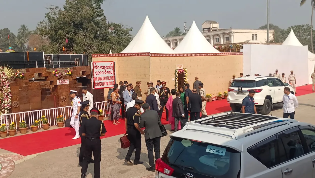  president draupadi murmu at jajpur Photograph: (sambad.in) 