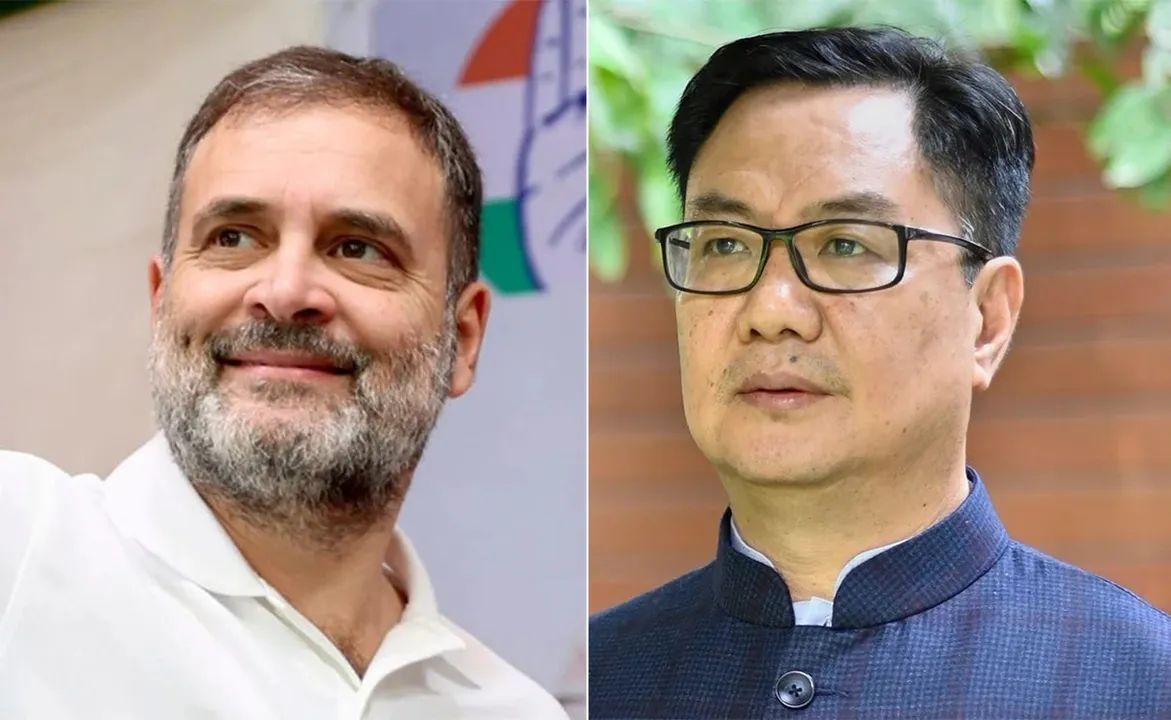  Rijiju criticizes Rahul Gandhi 