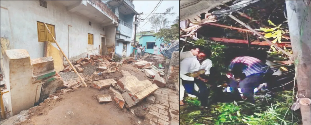  Incident in the capital: ରାଜଧାନୀରେ ଅଘଟଣ: ଚାପିହୋଇ ୪ ପ୍ରାଣ ହରାଇଲେ, ପାଚେରି ଭୁଶୁଡ଼ି ୨ ଶ୍ରମିକ ମୃତ