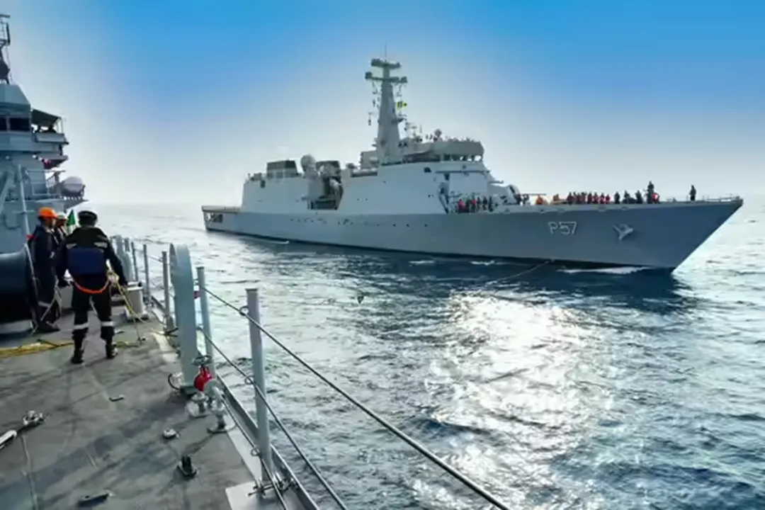  India deploys warship 