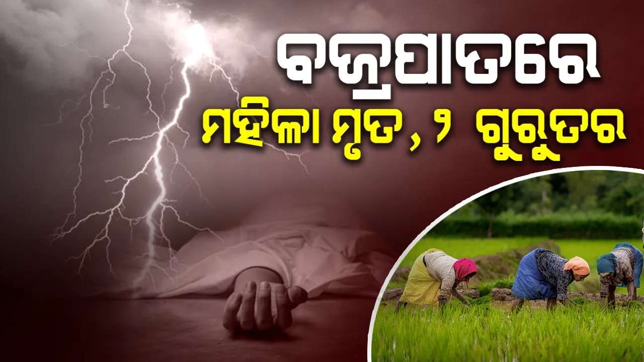  କ୍ଷେତରୁ ଘରକୁ ଫେରିବା ବେଳେ ମହିଳା ଶ୍ରମିକଙ୍କ ମୃତ୍ୟୁ, ଅନ୍ୟ ୨ ଜଣ ଗୁରୁତର