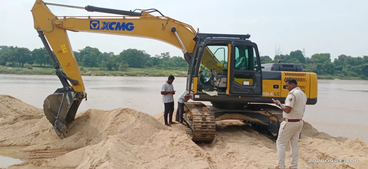  ସୁନ୍ଦରଗଡ଼ ଇବ ନଦୀରେ ମାଇନିଂ ବିଭାଗର ଚଢ଼ାଉ