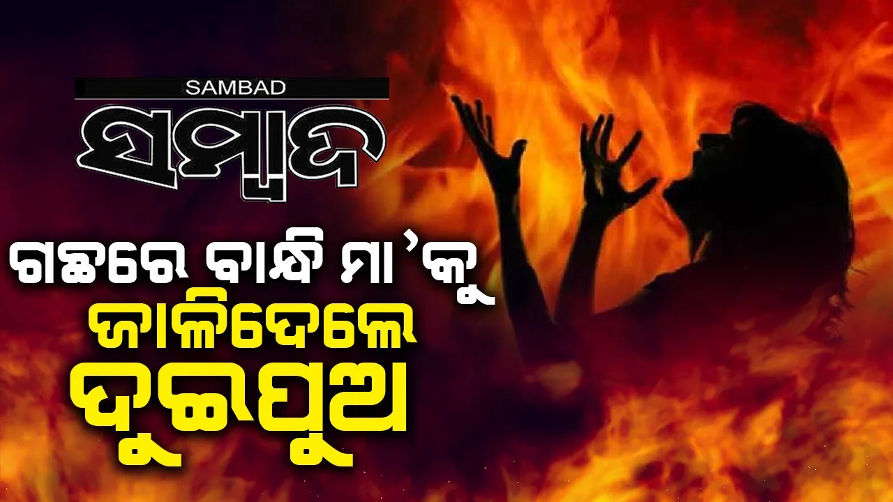  ଦୁଇପୁଅ ମିଶି ଗଛରେ ବାନ୍ଧି ମା’କୁ ଜାଳିଦେଲେ