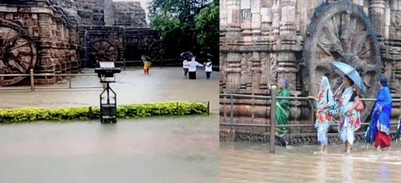  ଲଗାଣ ବର୍ଷା: କୋଣାର୍କ ସୂର୍ଯ୍ୟ ମନ୍ଦିର ଜଳବନ୍ଦୀ