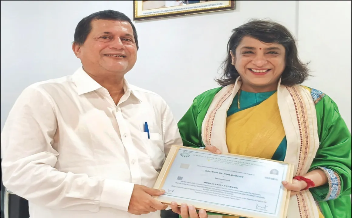  ମୋନିକା ନୈୟାର ପଟ୍ଟନାୟକଙ୍କୁ ପିଏଚ୍‌ଡି
