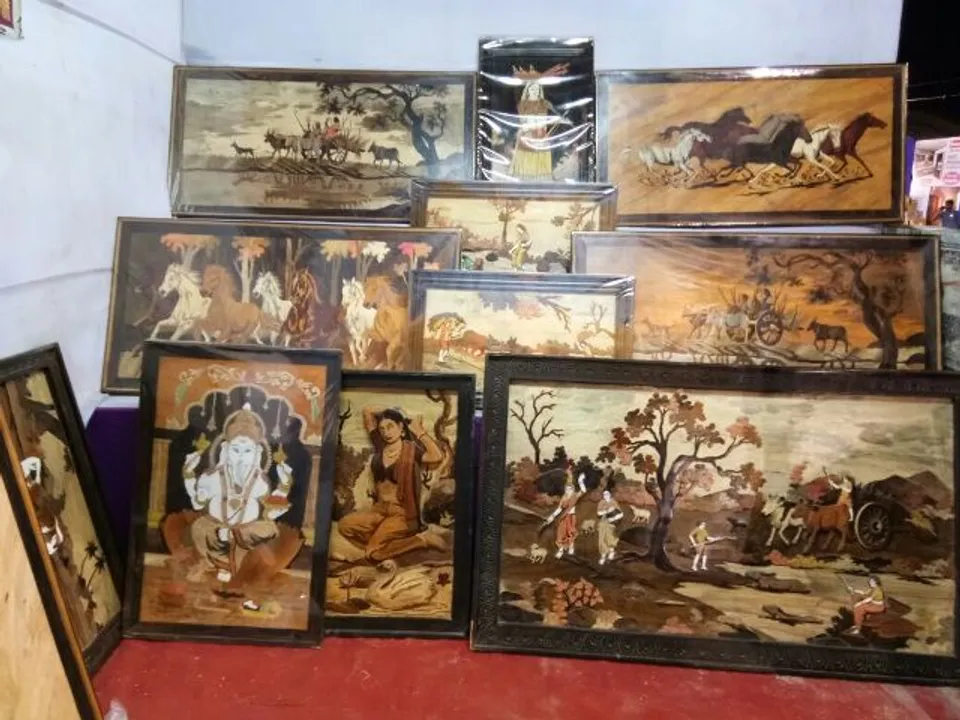  ମନ ମୋହୁଛି ମହୀଶୂର ସ୍ୱତନ୍ତ୍ର କାଠ ତିଆରି ଚିତ୍ରକଳା