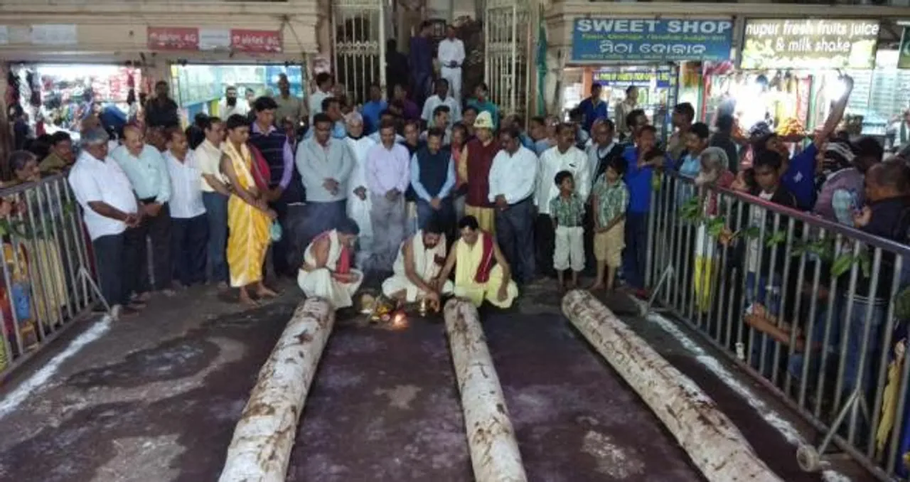  ପୁରୀରେ ଶ୍ରୀଜିଉଙ୍କ ରଥକାଠ ଅନୁକୂଳ