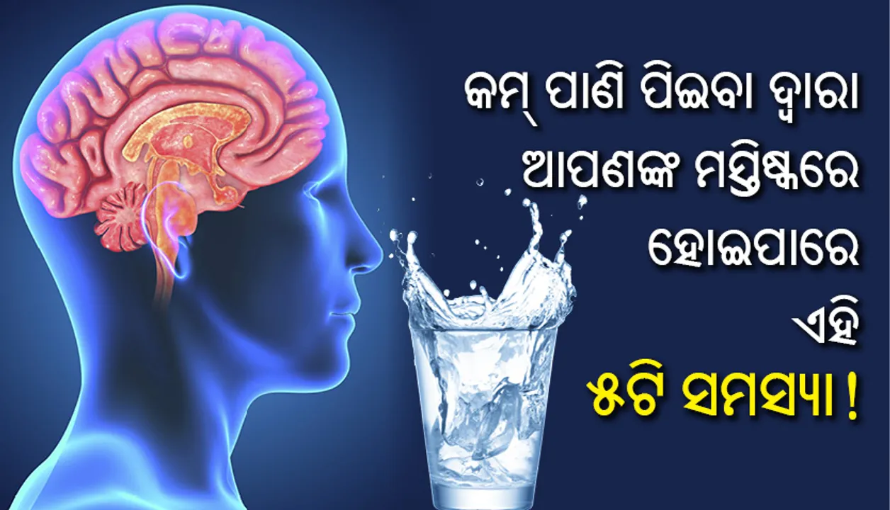  କମ୍‌ ପାଣି ପିଇବା ଦ୍ୱାରା ଆପଣଙ୍କ ମସ୍ତିଷ୍କରେ ହୋଇପାରେ ଏହି ୫ଟି ସମସ୍ୟା!