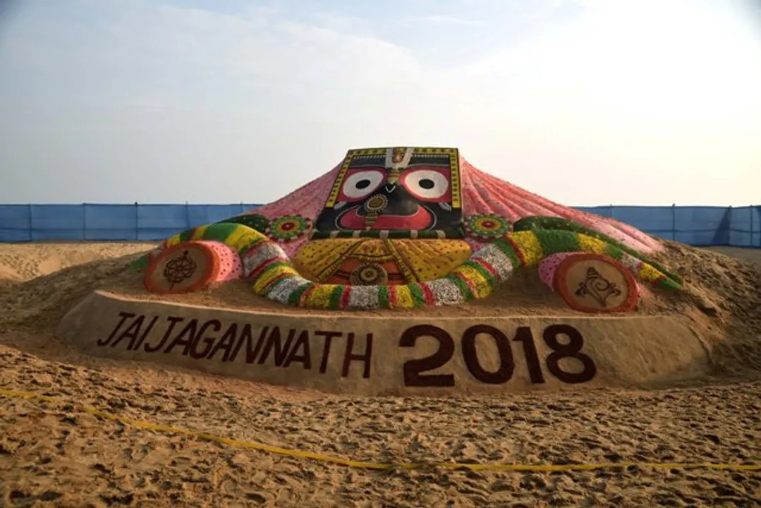  ବାଲିରେ ୩୦ ଫୁଟ ଉଚ୍ଚର ଶ୍ରୀଜଗନ୍ନାଥ