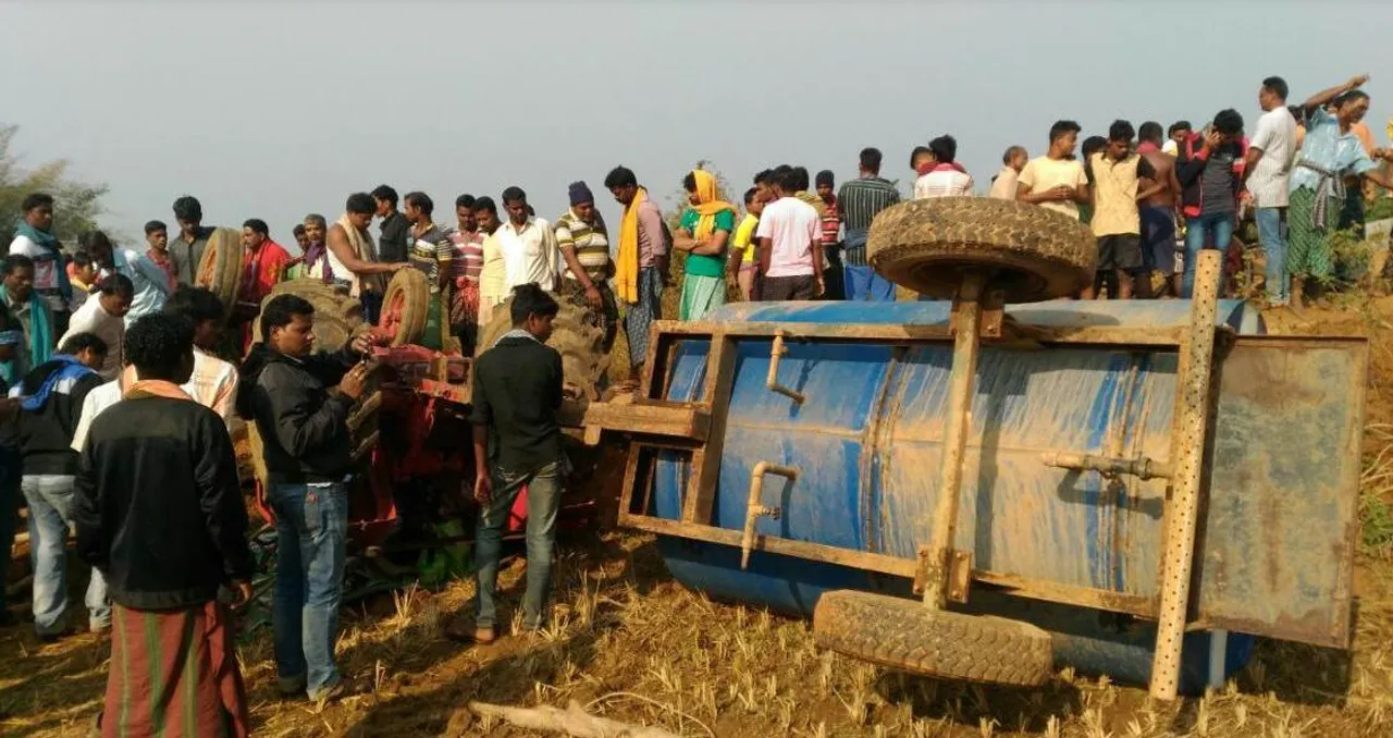  ବେଗୁନିଆ: ପାଣି ଟ୍ୟାଙ୍କର ଓଲଟି ଚାଳକ ମୃତ