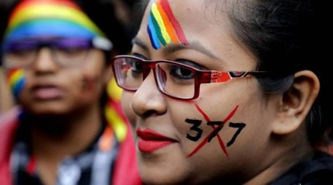  LGBT activist during the 16th Kolkata Rainbow pride walk 2017 in South Kolkata on Sunday , December 10, 2017.Express photo by Partha Paul. 