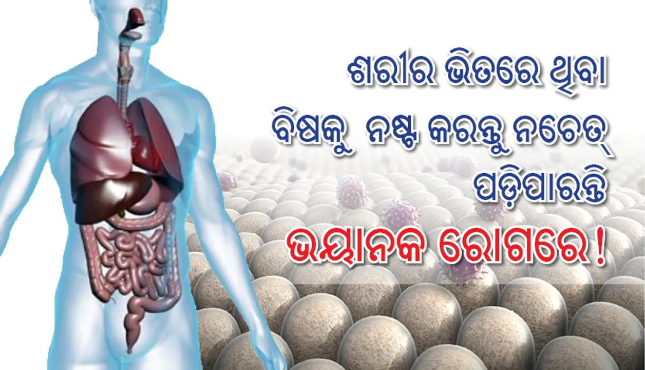  ଶରୀର ଭିତରେ ଥିବା ବିଷକୁ  ନଷ୍ଟ କରନ୍ତୁ ନଚେତ୍‌ ପଡ଼ିପାରନ୍ତି ଭୟାନକ ରୋଗରେ!
