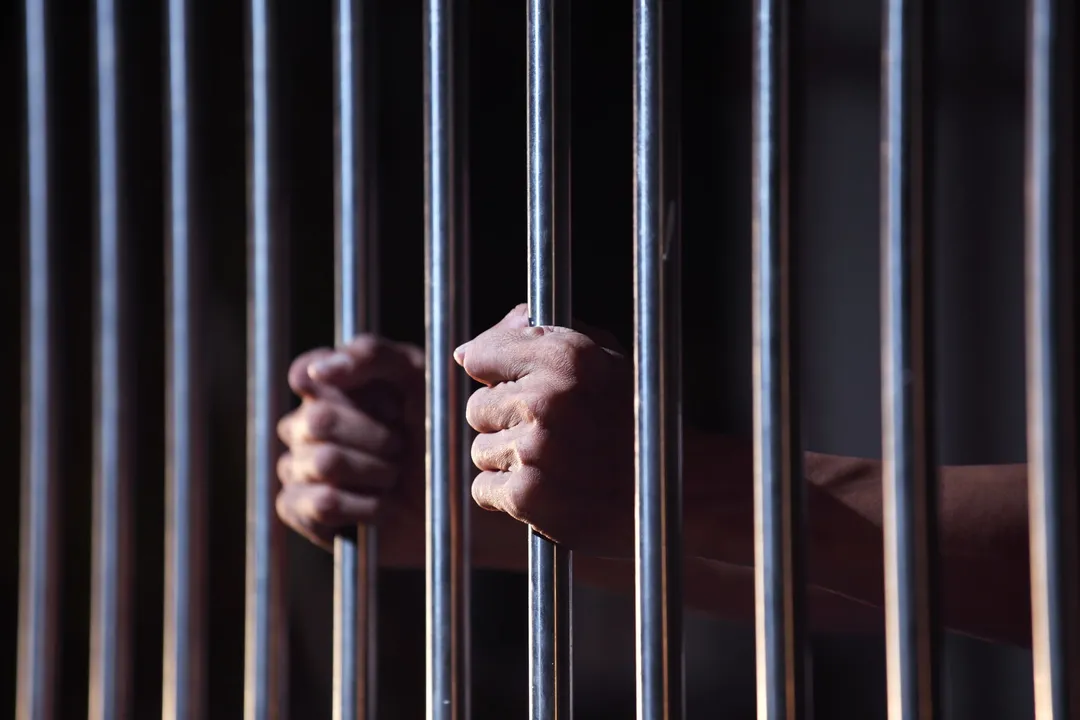  53956782 - prisoner in jail 