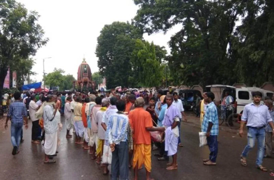  ଶୈଳ ଶ୍ରୀକ୍ଷେତ୍ର ଅନୁଗୁଳ ରଥଯାତ୍ରାରେ ଭଜନ-କୀର୍ତ୍ତନ।