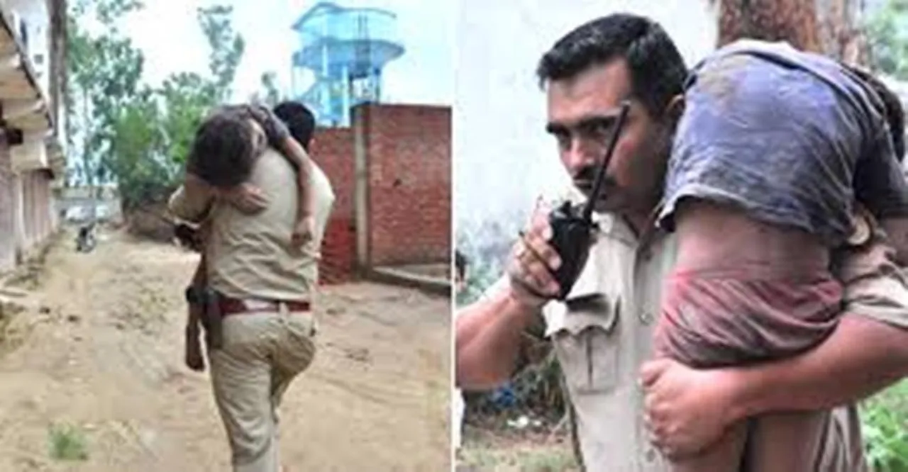  ପୁଲିସ ଇନ୍ସପେକ୍ଟରଙ୍କ ସାହସିକତା ହେତୁ ଭୁଷୁଡି ପଡ଼ିଥିବା କୋଠା ତଳୁ ବର୍ତ୍ତିଗଲା ଏହି ଶିଶୁର ଜୀବନ