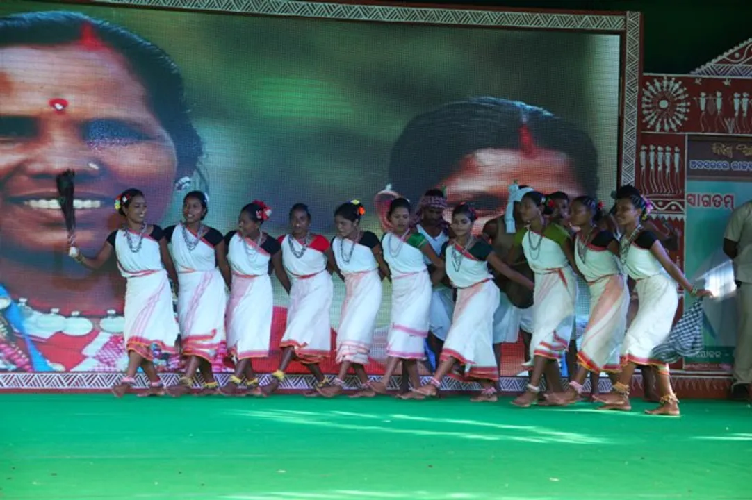  ବିଜେଡି ଆଦିବାସୀ ସାମ୍ମୁଖ୍ୟ ପକ୍ଷରୁ ୟୁନିଟ୍‌-୧ସ୍ଥିତ ଆଦିବାସୀ ପଡ଼ିଆରେ ରାଜ୍ୟସ୍ତରୀୟ ଆଦିବାସୀ ପ୍ରତିନିଧି ସମାବେଶ ଅବସରରେ ଆଦିବାସୀ ନୃତ୍ୟ ପରିବେଷଣ
