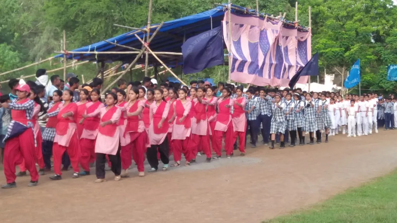  ବାଲେଶ୍ୱରରେ ସ୍ୱାଧୀନତା ଦିବସ ପ୍ୟାରେଡ ଅଭ୍ୟାସ। (ଫଟୋ: ମନୋଜ)