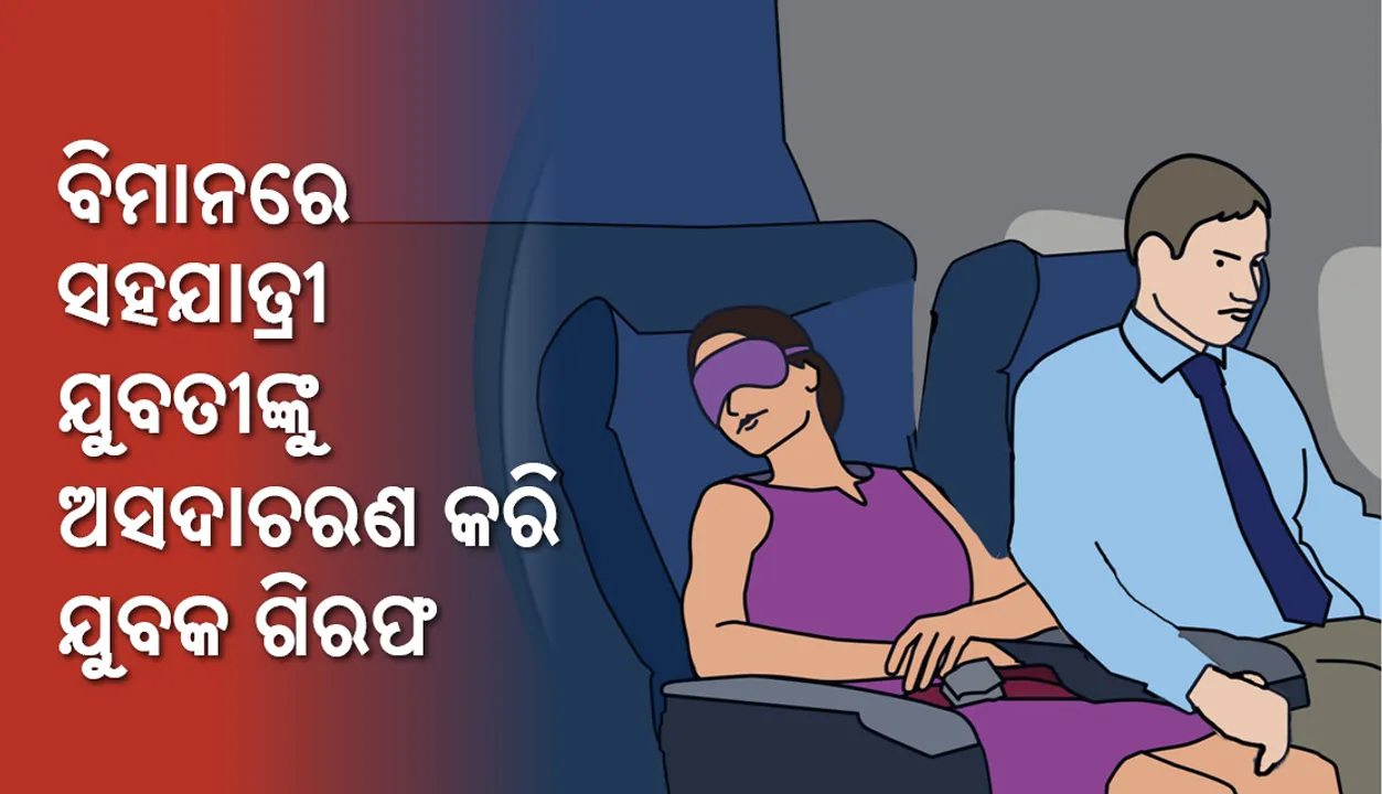  ଫ୍ଲାଇଟରେ ଲାଇଟ୍‌ ଅଫ୍‌ ହେବାପରେ ଯୁବକ ମହିଳା ଓକିଲଙ୍କ ଜଂଘକୁ ଦବାଇଲେ , ଜାଣନ୍ତୁ ତାପରେ କ’ଣ ହେଲା