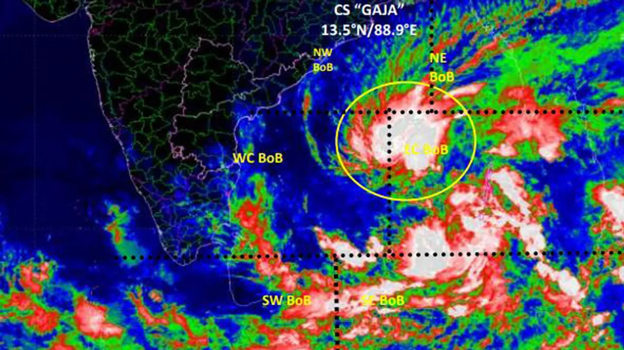  ୨୪ ଘଣ୍ଟା ମଧ୍ୟରେ ଭୀଷଣ ସାମୁଦ୍ରିକ ବାତ୍ୟା ପାଲଟି ପାରେ ବଙ୍ଗୋପସାଗର ଉପରେ ଥିବା ଘୂର୍ଣ୍ଣିଝଡ଼ ‘ଗାଜା’