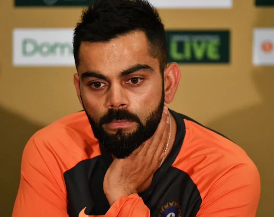 ADELAIDE, AUSTRALIA - DECEMBER 05:  Virat Kohli of India speaks to the media during a press conference held prior to an Indian training session at Adelaide Oval on December 5, 2018 in Adelaide, Australia.  (Photo by Daniel Kalisz/Getty Images) 