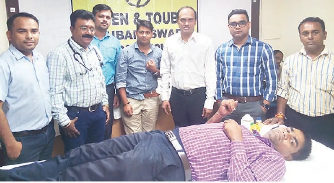  ଏଲ୍‌ ଆଣ୍ଡ ଟି ଲିମିଟେଡ୍‌ ପକ୍ଷରୁ ରକ୍ତଦାନ ଶିବିର