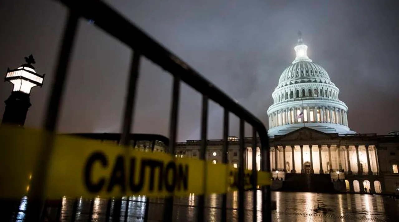  The U.S. Capitol in Washington, Dec. 20, 2018. President Donald Trump torpedoed a spending deal and sent the government careening toward a Christmastime shutdown over his demand of $5 billion for a border wall, refusing to sign a stopgap measure to keep funds flowing past midnight Friday.  (Sarah Silbiger/The New York Times) 