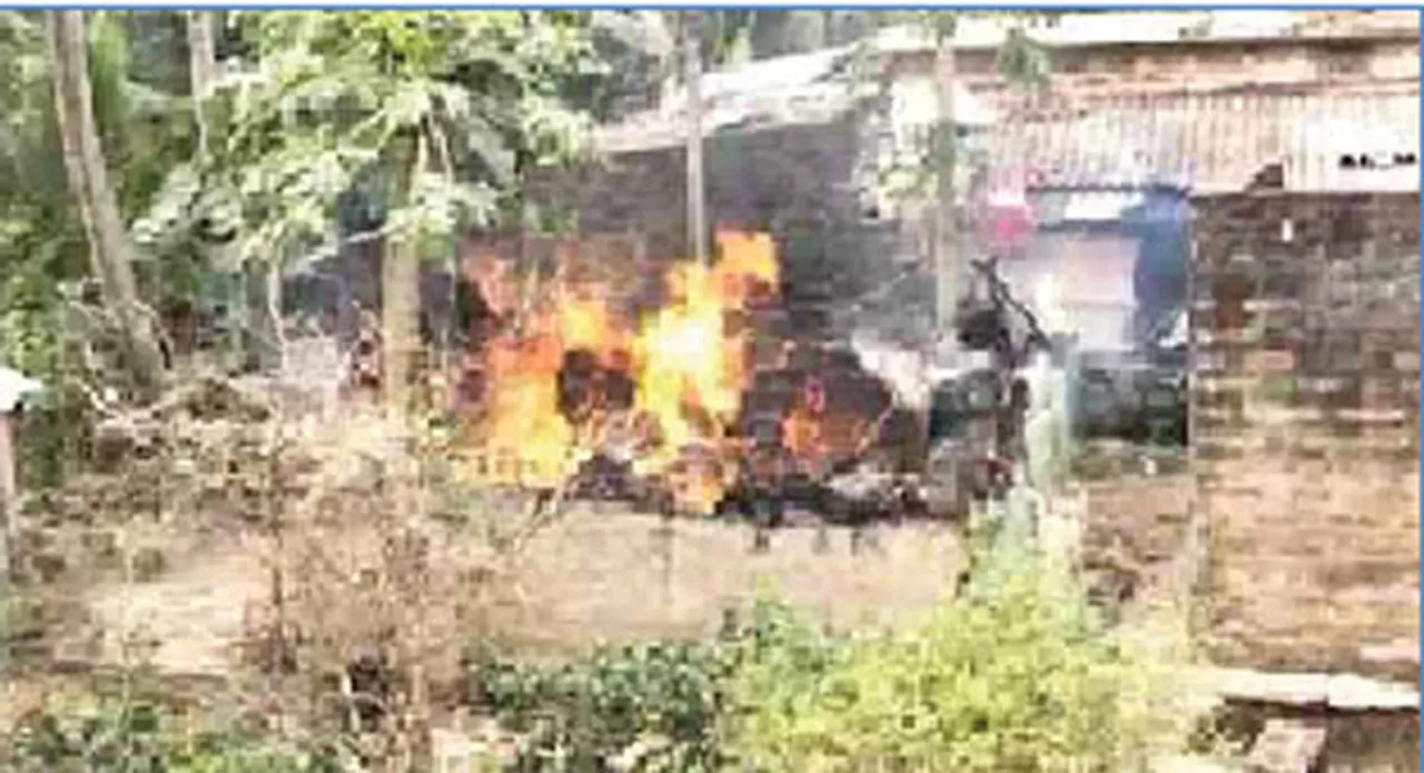  ଗ୍ୟାସ ଟାଙ୍କି ଲିକ୍ ହୋଇ ଜଳିଗଲା ଘର