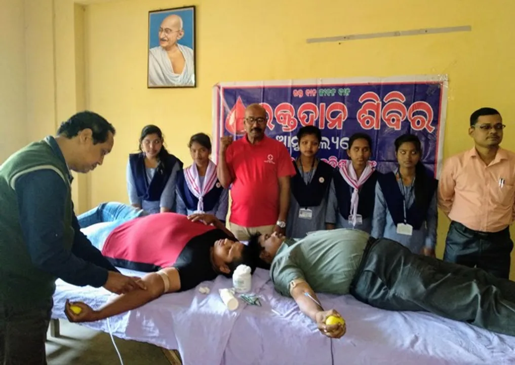  ଚନ୍ଦକା ମହାବିଦ୍ୟାଳୟରେ ରକ୍ତଦାନ ଶିବିର