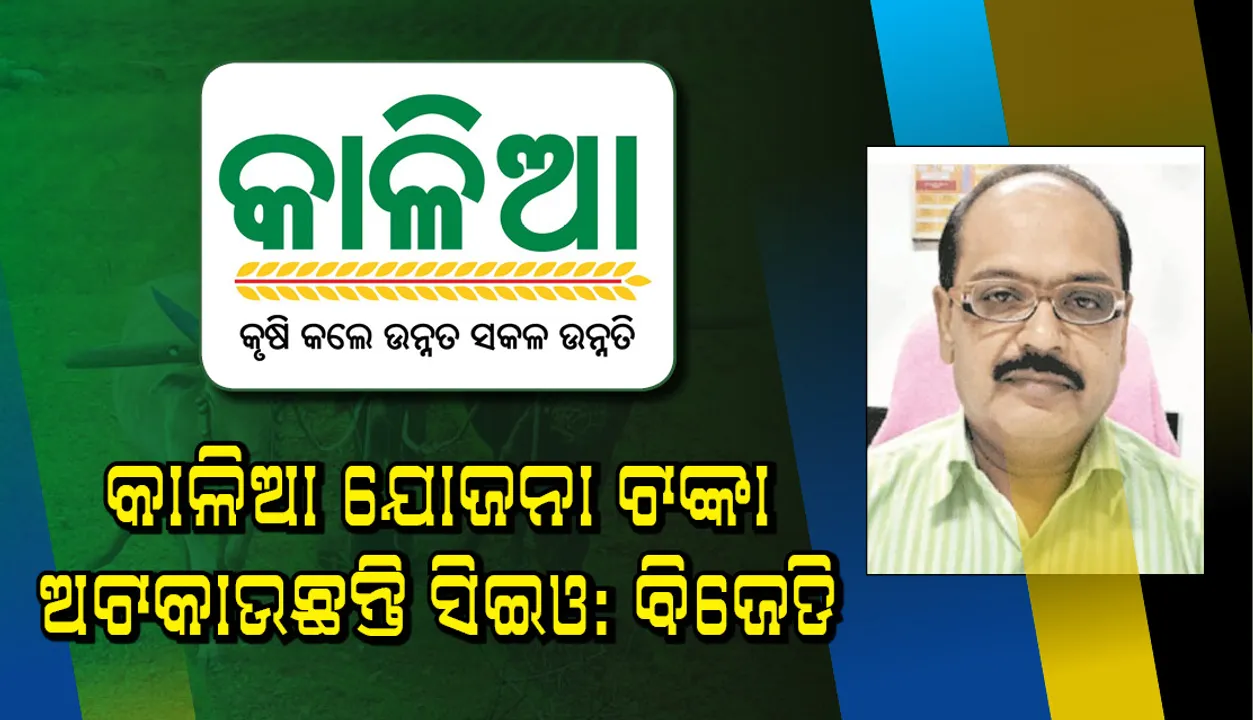  ନିର୍ବାଚନ ଆଚରଣ ବିଧି ଆଳରେ ମୁଖ୍ୟ ନିର୍ବାଚନ ଅଧିକାରୀ କାଳିଆ ଯୋଜନା ଟଙ୍କା ରୋକୁଛନ୍ତି: ବିଜେଡି