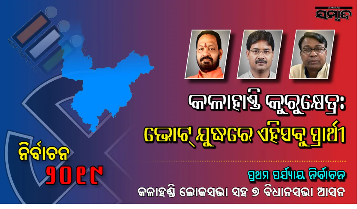  କଳାହାଣ୍ଡି କୁରୁକ୍ଷେତ୍ର : ଜାଣନ୍ତୁ ଲୋକସଭା ଓ ୭ ବିଧାନସଭା ଆସନରୁ କେଉଁ ପ୍ରମୁଖ ପ୍ରତିଦ୍ବନ୍ଦ୍ବୀଙ୍କ ବିଜୟ-ପରାଜୟ ନିର୍ଦ୍ଧାରିତ ହେବ ଆସନ୍ତାକାଲି