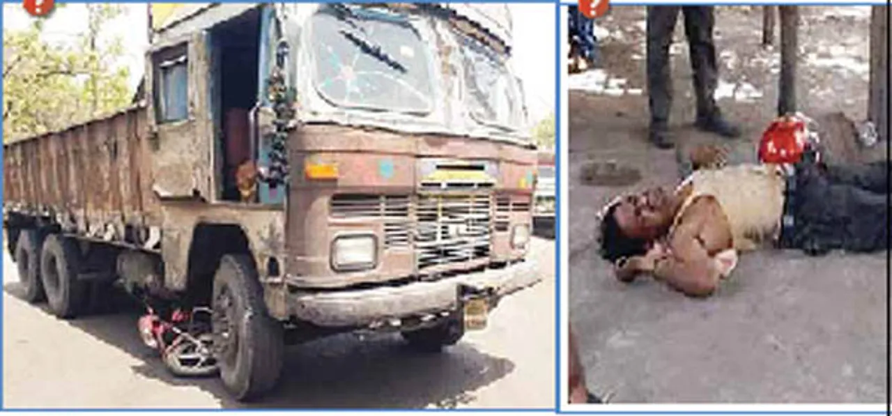  ଟ୍ରକ ଧକ୍କାରେ ବାଇକ ଆରୋହୀ ଗୁରୁତର