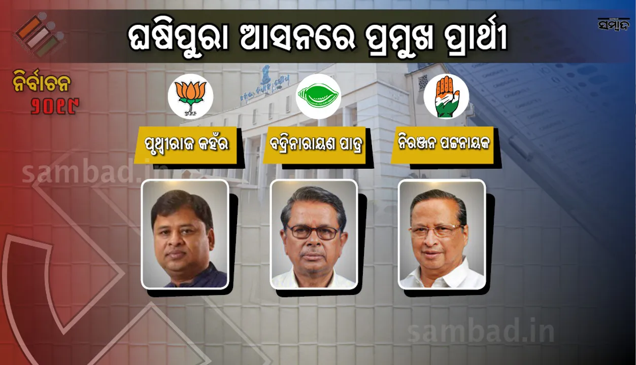  ୫ମ ଥର ବିଜୟୀ ହେଲେ ବଦ୍ରୀ ପାତ୍ର, ୩୨ ହଜାର ଭୋଟ୍‌ରେ ହାରିଲେ ନିରଂଜନ ପଟ୍ଟନାୟକ