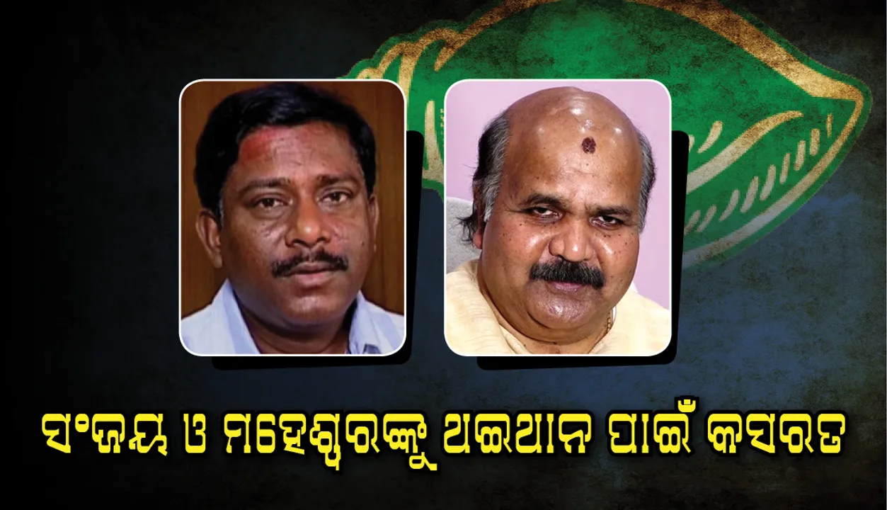  ବିଜେଡିକୁ ଶଙ୍ଖକ୍ଷେତ୍ର ଚିନ୍ତା : ସଂଜୟ ଓ ମହେଶ୍ବରଙ୍କୁ ଥଇଥାନ ପାଇଁ କସରତ