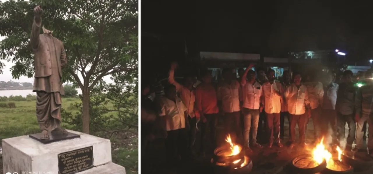  ବିଜୁବାବୁଙ୍କ ପ୍ରତିମୂର୍ତ୍ତି ଭଙ୍ଗା ଘଟଣା ଉତ୍ତେଜନା, ରାସ୍ତାରୋକ