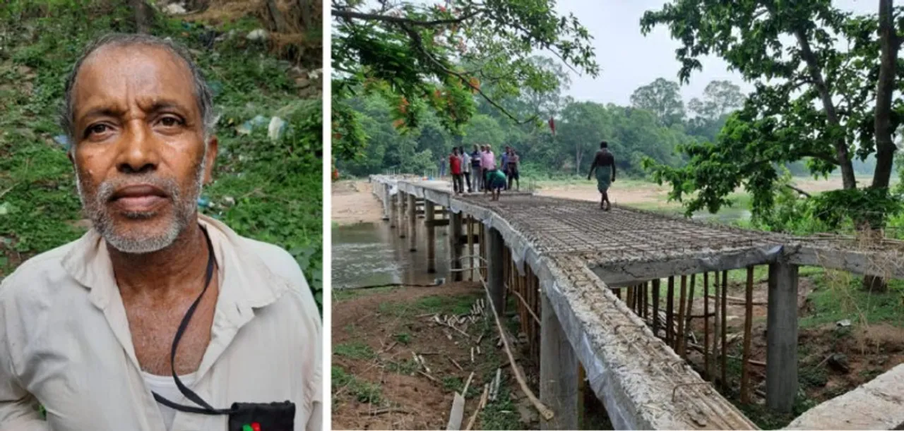  ୧୫ ବର୍ଷ ହେଲା ପ୍ରଶାସନ କଲାନି, ଗାଁ ପାଇଁ ପୋଲ ନିର୍ମାଣ କଲେ ଗଙ୍ଗାଧର