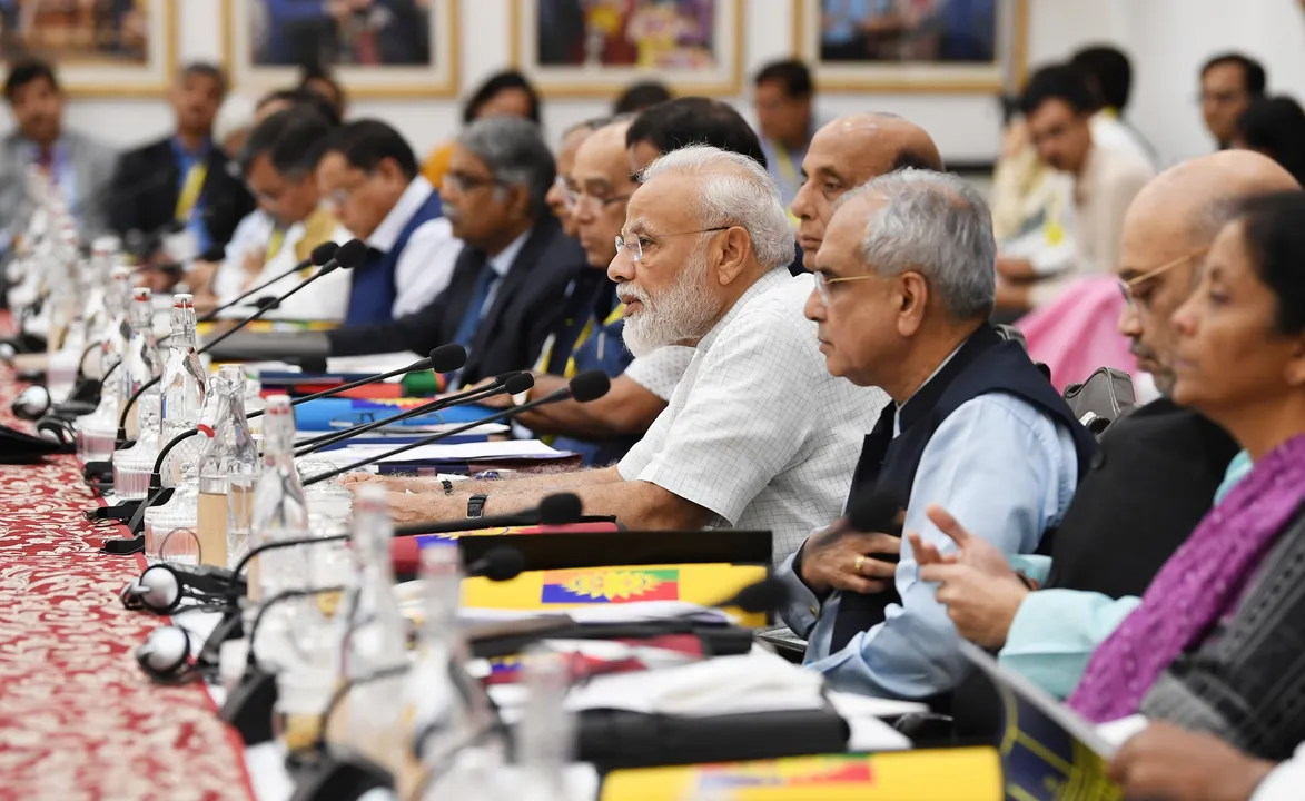  The Prime Minister, Shri Narendra Modi chairing the fifth meeting of the Governing Council of NITI Aayog, in New Delhi on June 15, 2019. 