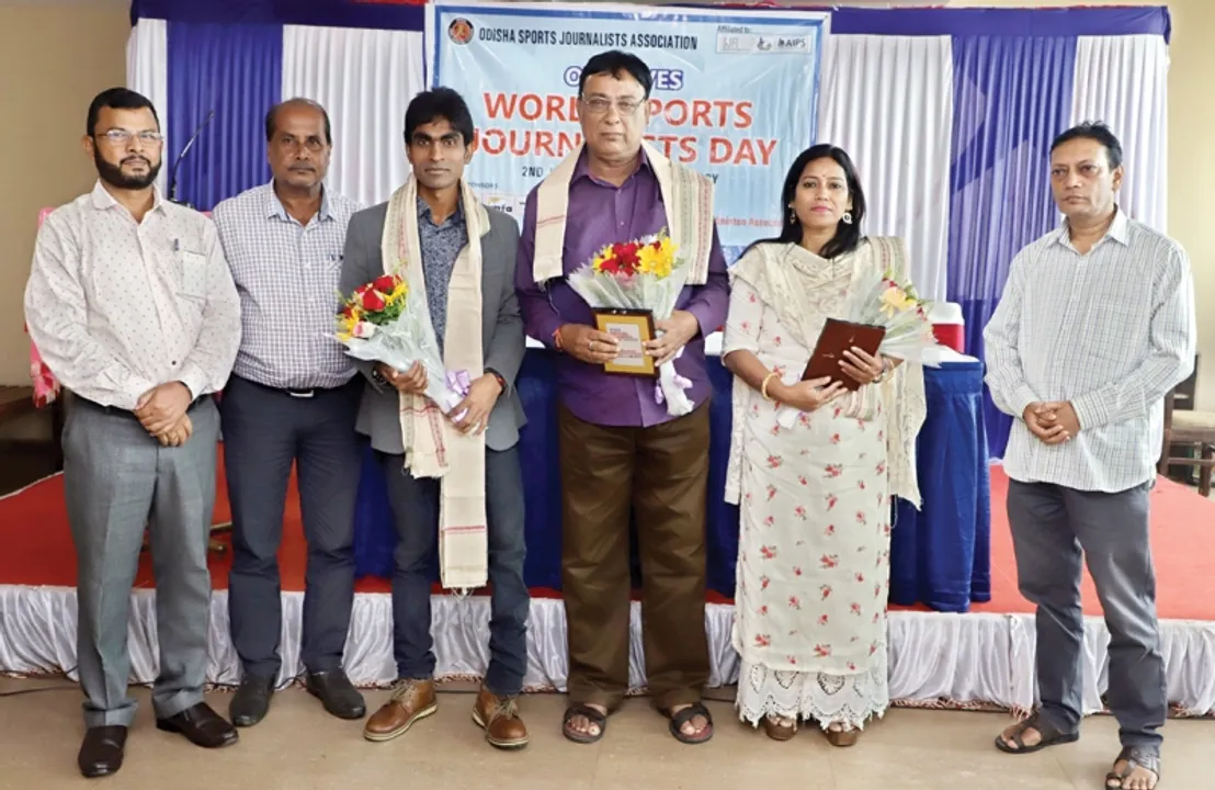  ବିଶ୍ୱ କ୍ରୀଡ଼ା ସାମ୍ବାଦିକ ଦିବସ ପାଳିତ: ପ୍ରଫୁଲ୍ଲ ମିଶ୍ର, ଗୀତାଞ୍ଜଳି ସାମନ୍ତରାୟଙ୍କୁ ଓସ୍‌ଜା ସମ୍ବର୍ଧନା