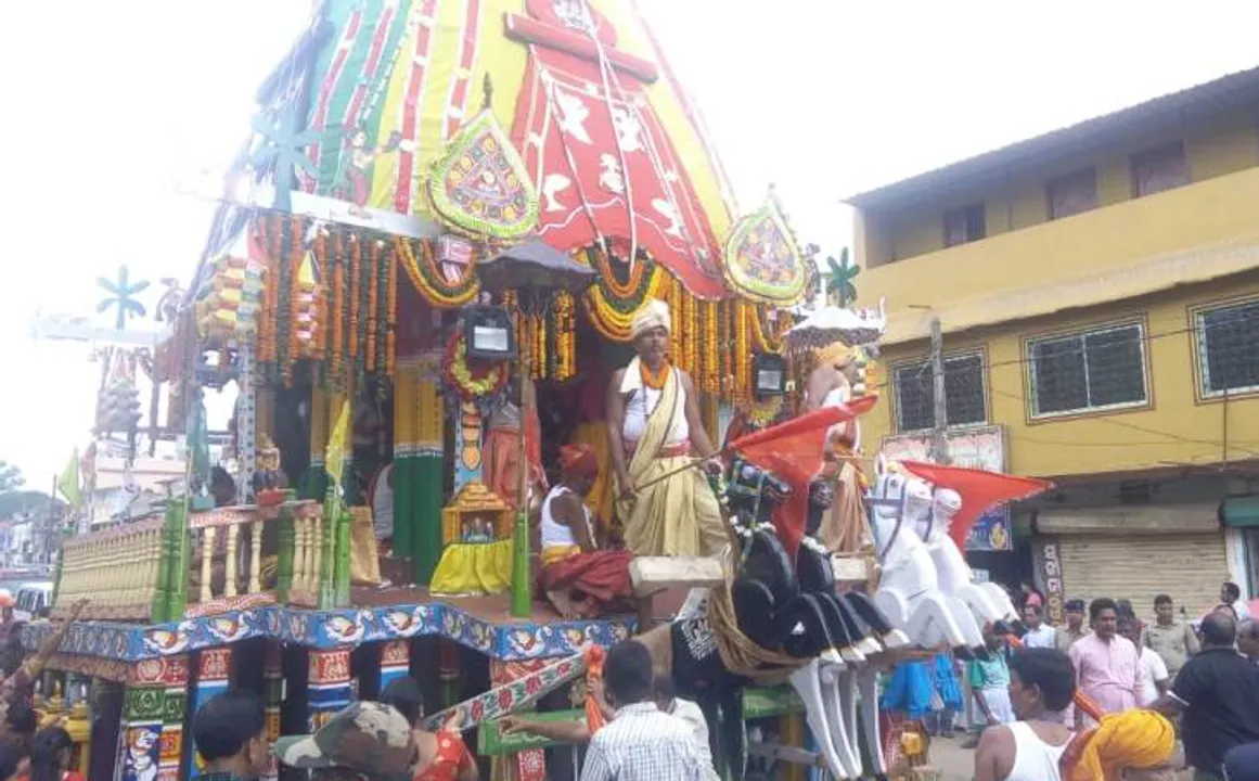  ଫୁଲବାଣୀ: ରଥରେ ମନ୍ଦିରକୁ ଫେରୁଛନ୍ତି ଶ୍ରୀଜଗନ୍ନାଥ।