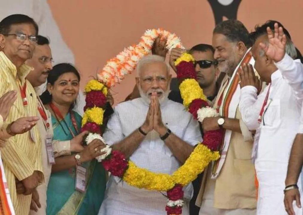  ହରିୟାଣାରେ ନିର୍ବାଚନୀ ବିଗୁଲ୍‌ ବଜାଇଲେ ମୋଦୀ