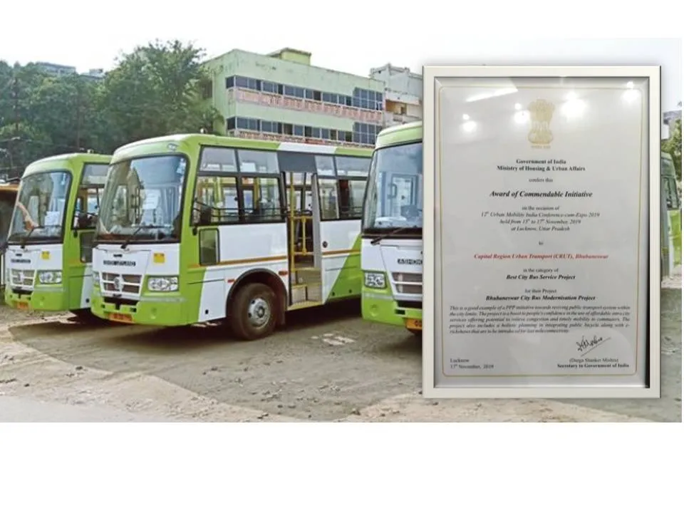  ଶ୍ରେଷ୍ଠ ସହରାଞ୍ଚଳ ସେବା ପାଇଁ ‘ମୋ ବସ୍‌’କୁ ଲକ୍ଷ୍ନୌରେ ମିଳିଲା ପୁରସ୍କାର